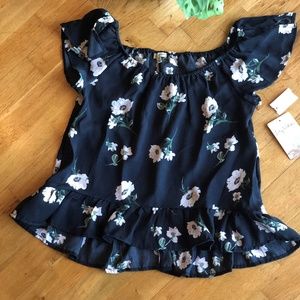 Off the Shoulder Floral Top